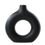 Vase scandinave Ciambella noir