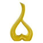 Vase coeur Cuore rovesciato jaune