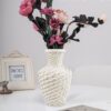 Vase scandinave Vimini blanc – Image 2